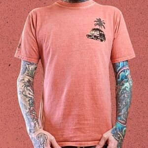 Vintage Hawaii crazy shirts car t shirt chile dyed